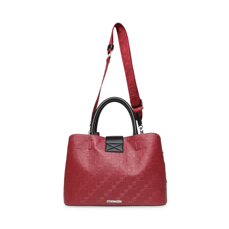 ستيف مادن حقيبة ساتشيل نسائية ستيف مادن كيس-سي حمراءفضي